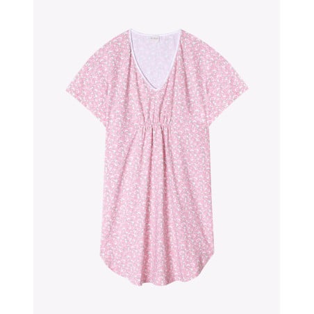 Chemise de nuit en coton CALISSON 901 Rose | Lingerie le Chat