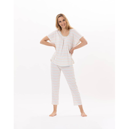 Pyjama en coton MARIUS 902 Multico | Lingerie le Chat