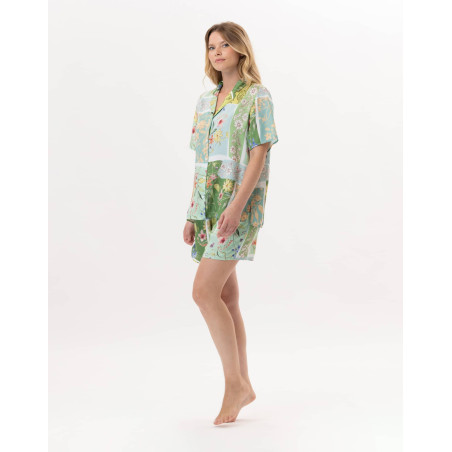 Viscose Pyjama ESTEREL 900 Water green | Lingerie le Chat