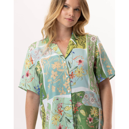 Viscose Pyjama ESTEREL 900 Water green | Lingerie le Chat