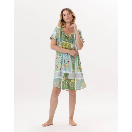 Viscose Nightdress ESTEREL 901 Water green | Lingerie le Chat