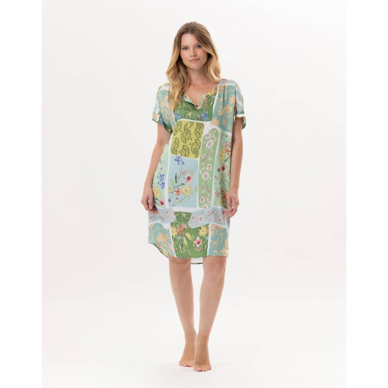 Viscose Nightdress ESTEREL 901 Water green