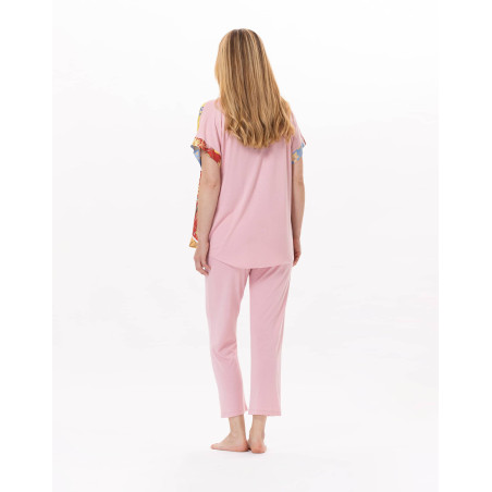 Cotton Pyjama ESTEREL 902 Pink | Lingerie le Chat