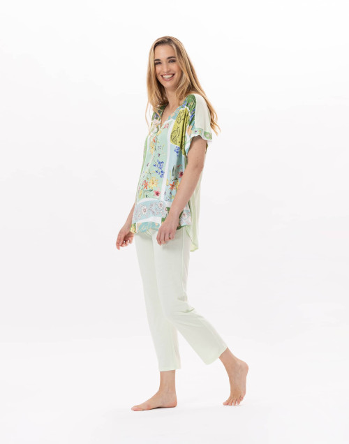 Cotton Pyjama ESTEREL 902 Water green