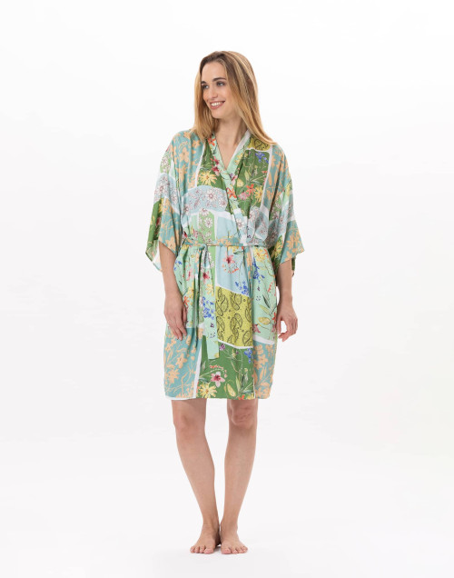 Kimono  en viscose ESTEREL 960 Vert d'eau | Lingerie le Chat