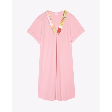 Cotton Nightdress ESTEREL 921 Pink | Lingerie le Chat