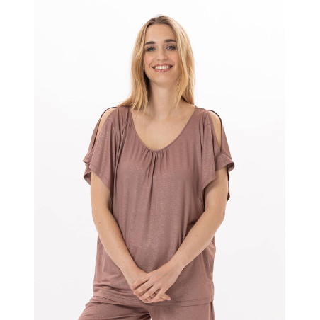 Viscose T-Shirt RAMATUELLE 930 Sand | Lingerie le Chat