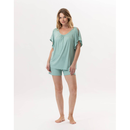 Viscose T-Shirt RAMATUELLE 930 Water green | Lingerie le Chat