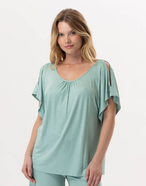 Viscose T-Shirt RAMATUELLE 930 Water green | Lingerie le Chat