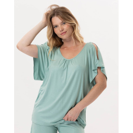 Viscose T-Shirt RAMATUELLE 930 Water green | Lingerie le Chat