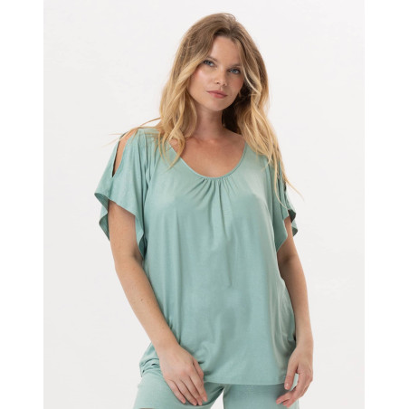 Viscose T-Shirt RAMATUELLE 930 Water green | Lingerie le Chat