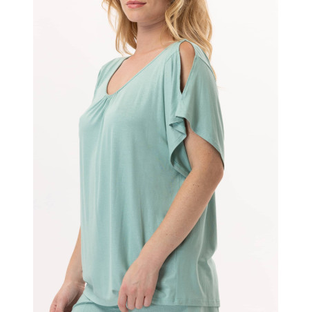 Viscose T-Shirt RAMATUELLE 930 Water green | Lingerie le Chat