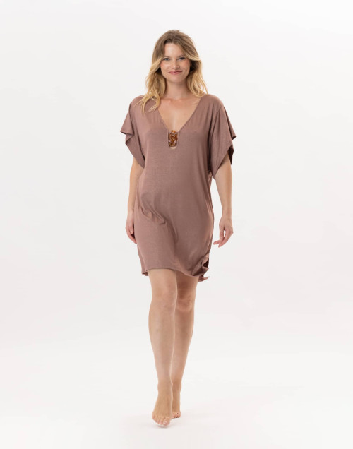 Kaftan en viscose RAMATUELLE 940 Sable | Lingerie le Chat