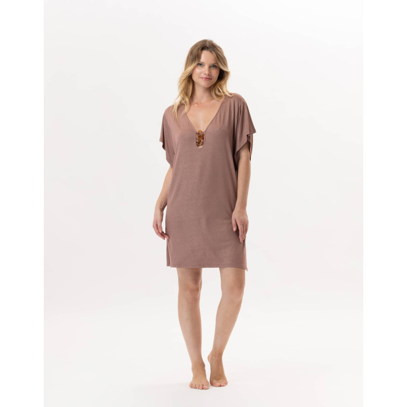 Kaftan en viscose RAMATUELLE 940 Sable | Lingerie le Chat