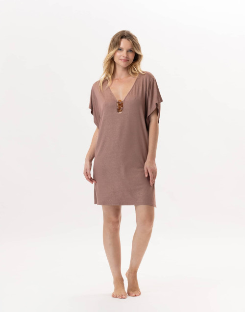 Kaftan en viscose RAMATUELLE 940 Sable | Lingerie le Chat