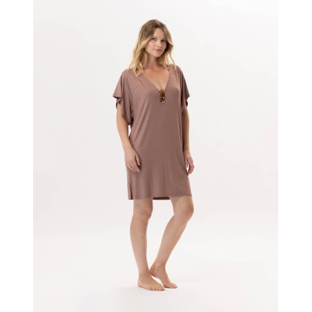 Kaftan en viscose RAMATUELLE 940 Sable | Lingerie le Chat