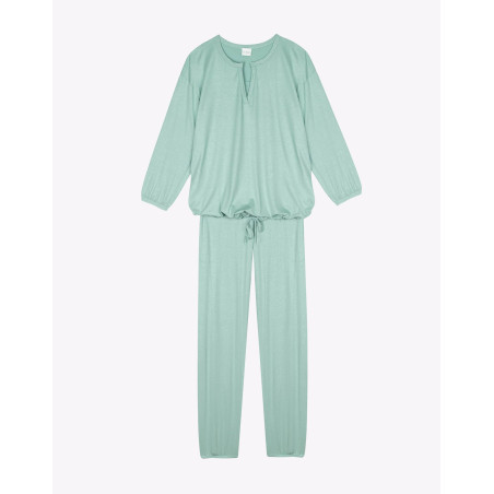 Viscose Loungewear set RAMATUELLE 902 Water green | Lingerie le Chat